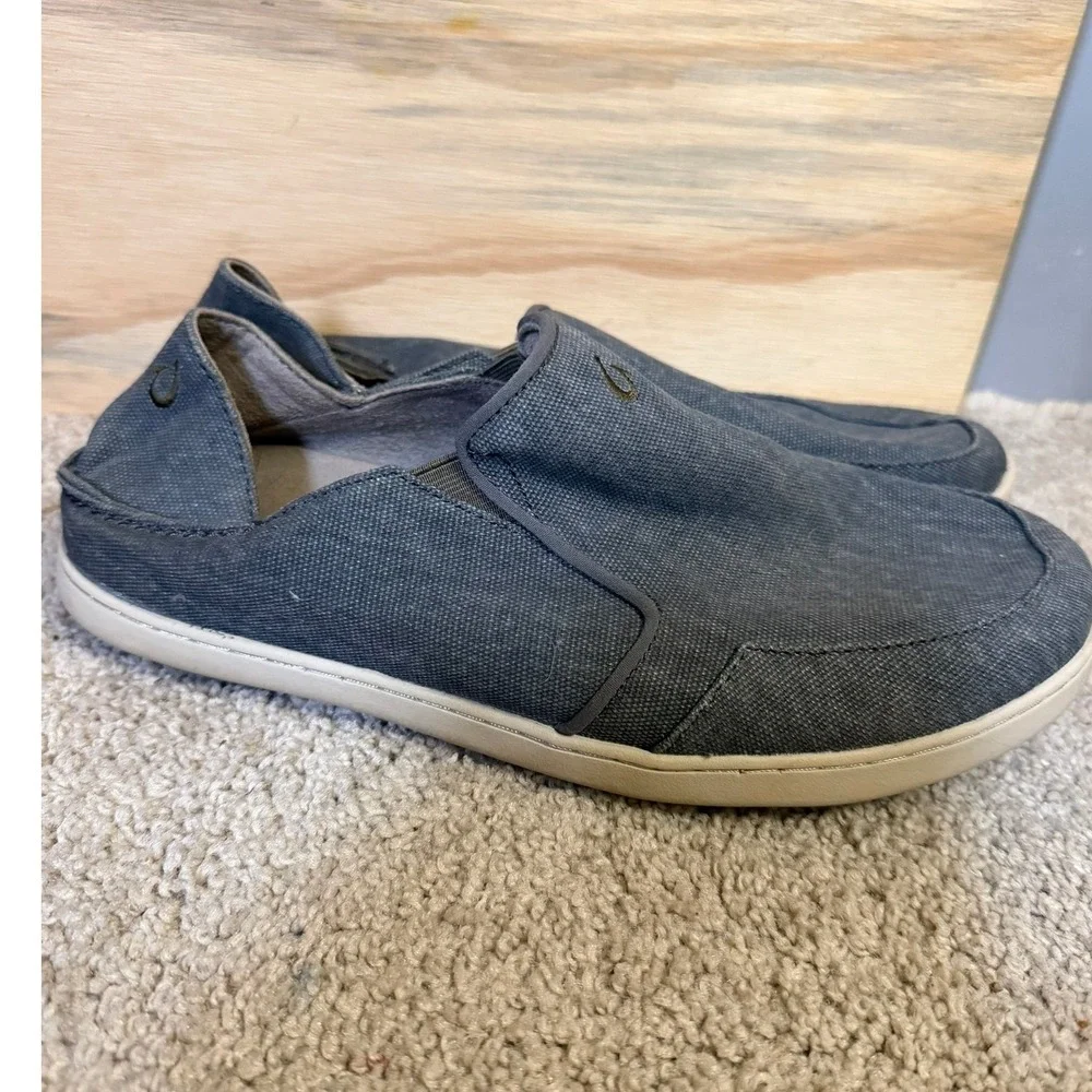 Men's Olukai Slip On Shoes 10 Gray